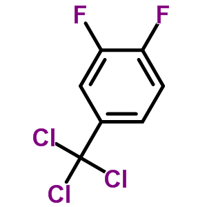 3,4-二氟-1-三氯甲基苯分子式结构图
