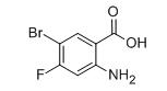 2-氨基-5-溴-4-氟苯甲酸分子式结构图