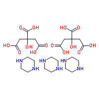 枸橼酸哌嗪分子式结构图