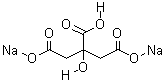 柠檬酸二钠分子式结构图