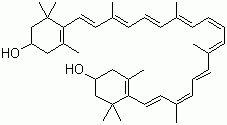 玉米黄质分子式结构图