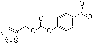 ((5-噻唑基)甲基)-(4-硝基苯基)碳酸酯分子式结构图