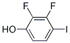 2,3-二氟-4-碘苯酚分子式结构图