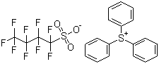 全氟丁基磺酸三苯基锍盐分子式结构图