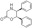 (5S,6R)-5,6-二苯基吗啉-2-酮分子式结构图