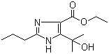 4-(1-羟基-1-甲基乙基)-2-丙基-1H-咪唑-5-羧酸乙酯分子式结构图