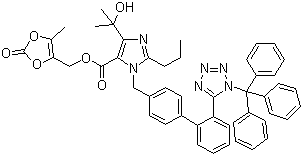 三苯甲基奥美沙坦酯分子式结构图