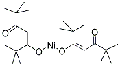 双(2,2,6,6-四甲基-3,5-庚二酮酸)镍(II)分子式结构图