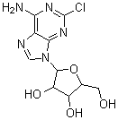 2-氯腺苷分子式结构图