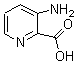 3-氨基-2-羧酸吡啶分子式结构图