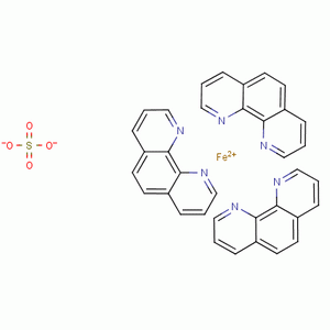 1,10-邻二氮杂菲硫酸亚铁盐分子式结构图