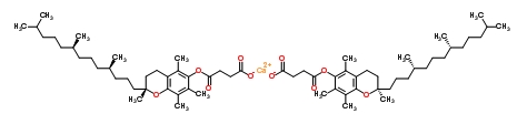 生育酚琥珀酸酯钙盐分子式结构图