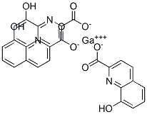 三(8-羟基喹啉)-镓分子式结构图