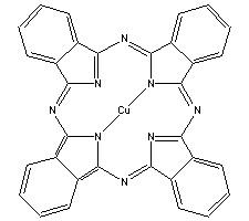 颜料蓝15:3分子式结构图