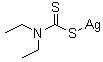 二乙基二硫代氨基甲酸银分子式结构图