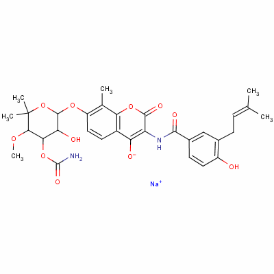 新生霉素钠分子式结构图