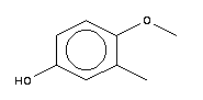 4-甲氧基-3-甲基苯酚分子式结构图