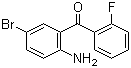 2-氨基-5-溴-2'-氟二苯甲酮分子式结构图