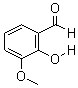 2-羟基-3-甲氧基苯甲醛分子式结构图