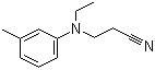 N-乙基-N-氰乙基间甲苯胺分子式结构图