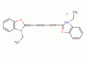 碘化3,3-二乙基氧杂二羰花青分子式结构图