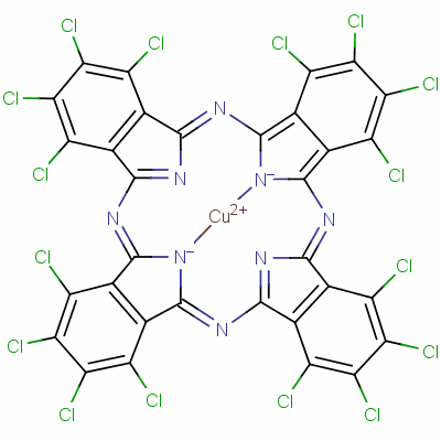 颜料绿分子式结构图