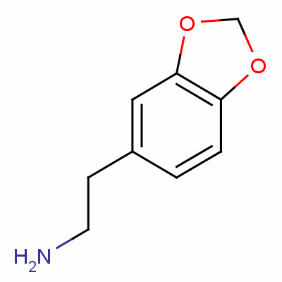 3,4-亚甲二氧基苯乙胺分子式结构图