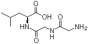甘氨酰-甘氨酰-L-亮氨酸分子式结构图