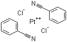 双(氰苯)二氯铂(II)分子式结构图