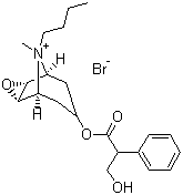 丁溴东莨菪碱分子式结构图