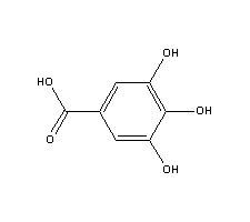 没食子酸分子式结构图