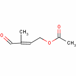 3-甲酰基丁-2-烯基乙酸酯分子式结构图