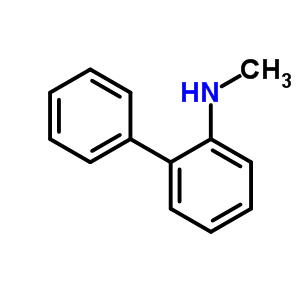 N-甲基联苯-2-胺分子式结构图