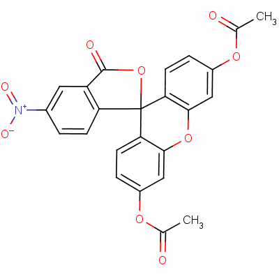 5-硝基荧光素二乙酸酯分子式结构图