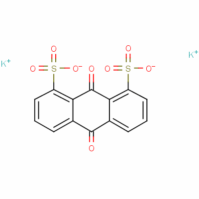 蒽醌-1,8-二磺酸钾盐分子式结构图