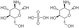 氨基葡萄糖硫酸盐分子式结构图