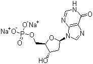 2'-脱氧肌苷-5'-磷酸二钠分子式结构图