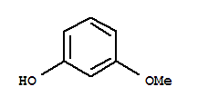 3-甲氧基苯酚分子式结构图