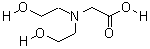 N,N-二羟乙基甘氨酸分子式结构图