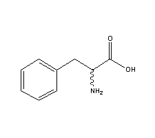 DL-苯丙氨酸分子式结构图