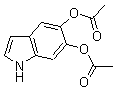 5,6-二乙酰氧基吲哚分子式结构图