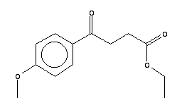 3-(4-甲氧基苯甲酰)丙酸乙酯分子式结构图