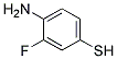 2-氟-4-巯基苯胺分子式结构图