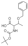 N-Boc-O-苄基-L-苏氨酸分子式结构图