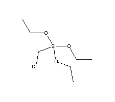 一氯甲基三乙氧基硅烷分子式结构图