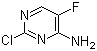 4-氨基-2-氯-5-氟嘧啶分子式结构图