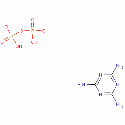 三聚氰胺聚磷酸盐分子式结构图