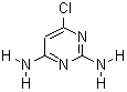 2,4-二氨基-6-氯嘧啶分子式结构图