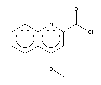 4-甲氧基-2-羧酸喹啉分子式结构图