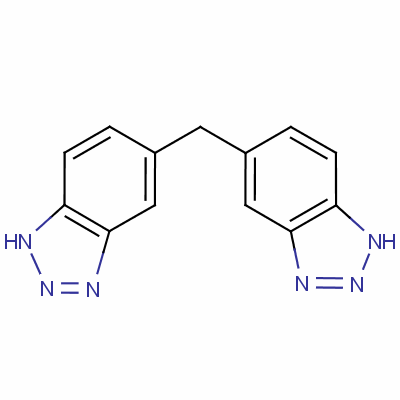 5,5'-亚甲基二苯并三唑分子式结构图